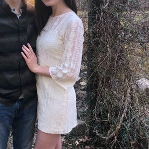 Ali & Jay ivory lace dress